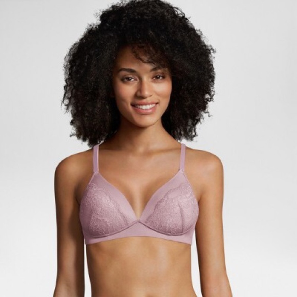 Maidenform Shaping Wireless Lace Cup Bra DD E NWT